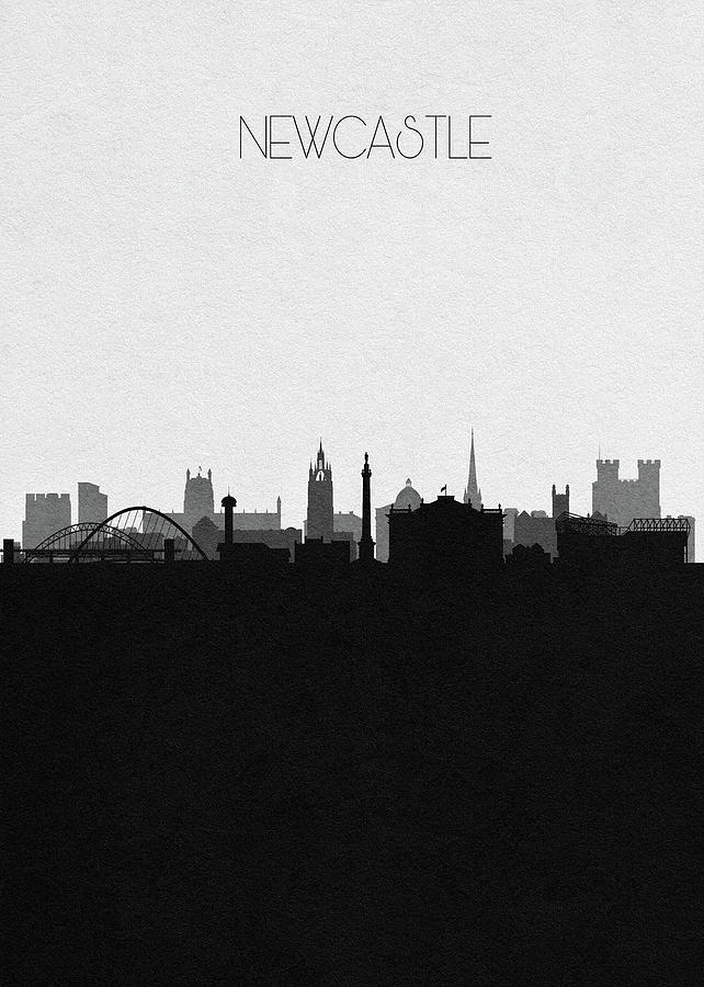 Newcastle Upon Tyne Cityscape Art Digital Art By Inspirowl Design