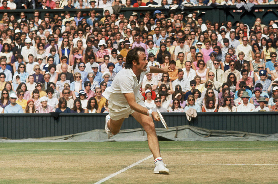 Newcombe In Mens Final Photograph by Frank Tewkesbury