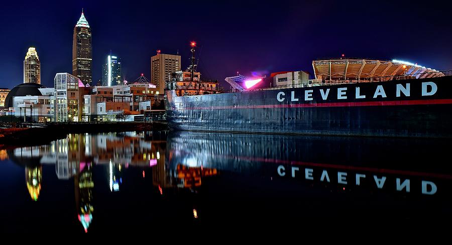Newest Cleveland Skyline Photograph by Frozen in Time Fine Art Photography