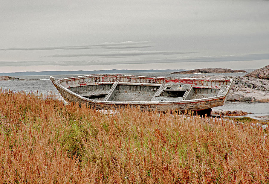 Newfoundland boat Photograph by Minnie Gallman