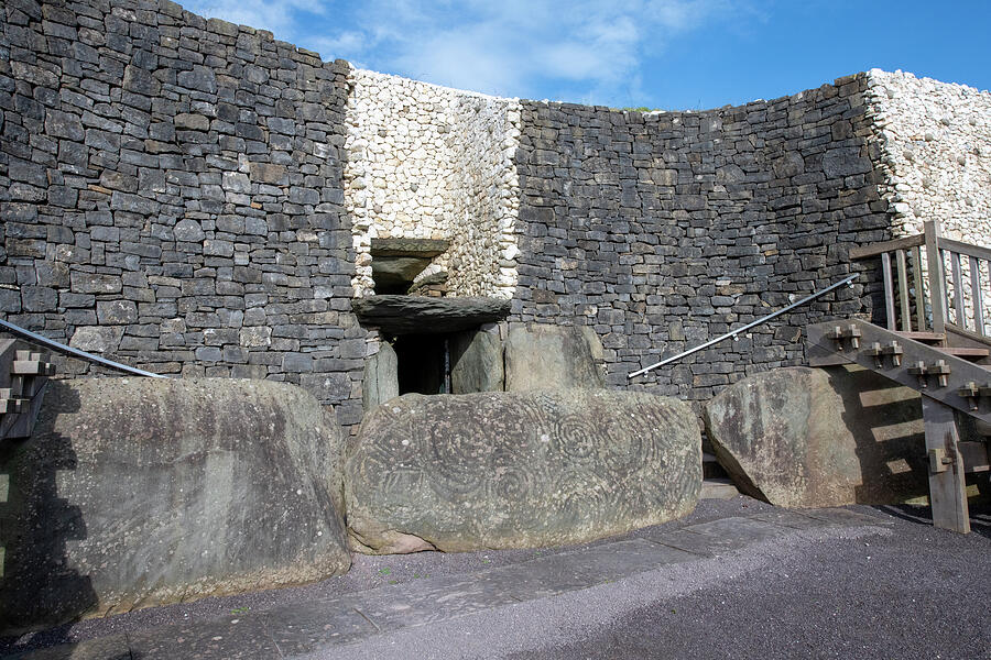 Newgrange, Entrance To The Neolithic Passage Tomb Dated To Photograph ...