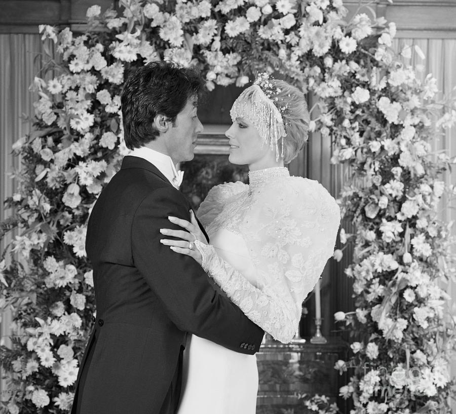 Newlyweds Sylvester Stallone Photograph by Bettmann