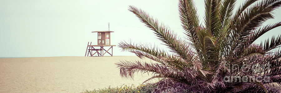 Newport Beach Lifeguard Shack P Panorama Photo Photograph by Paul Velgos