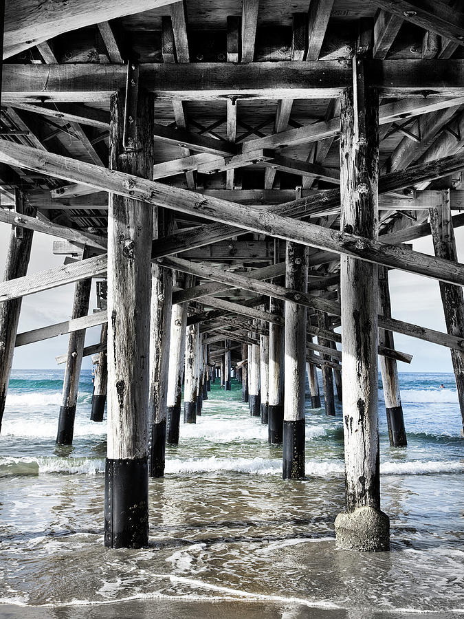 Newport Beach Pier Vertical Photograph