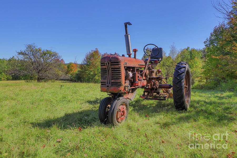 Newport New Hampshire Old Vintage Tractor Photograph by Edward Fielding