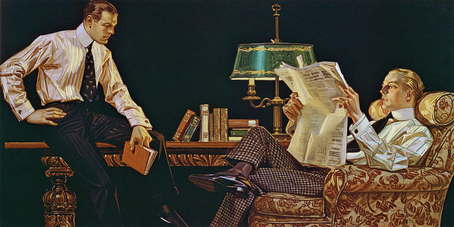 Joseph Christian Leyendecker Painting - Newspaper - Digital Remastered Edition by Joseph Christian Leyendecker Joseph Christian Leyendecker Painting - Newspaper - Digital Remastered Edition by Joseph Christian Leyendecker