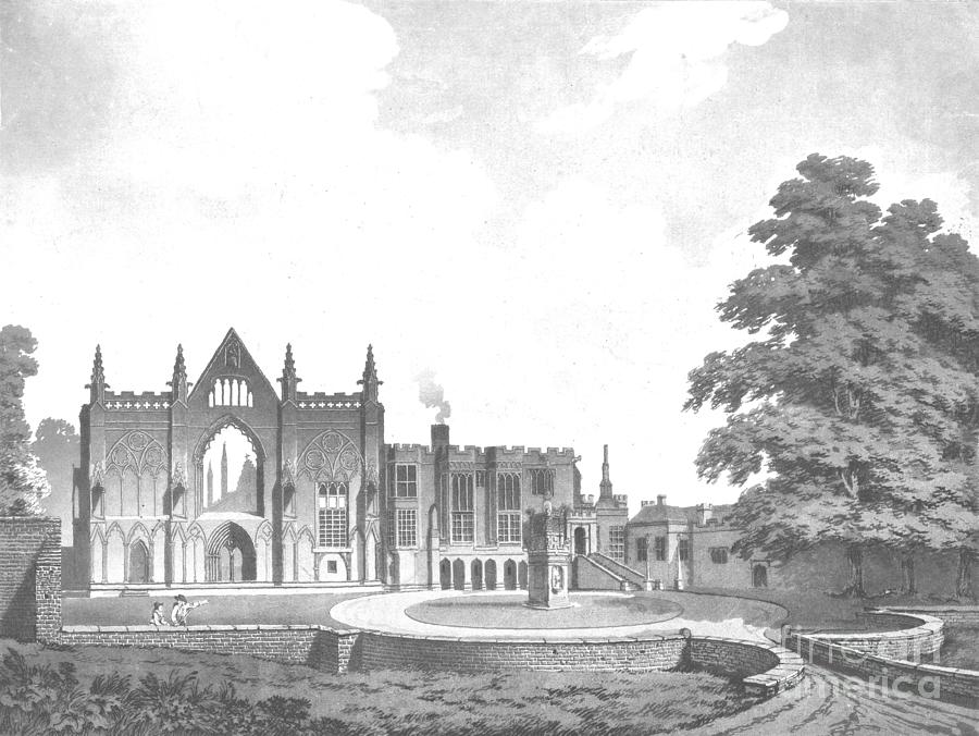 Newstead Abbey Drawing by Print Collector