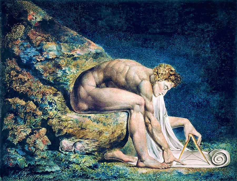 William Blake Painting - Newton - Digital Remastered Edition by William Blake