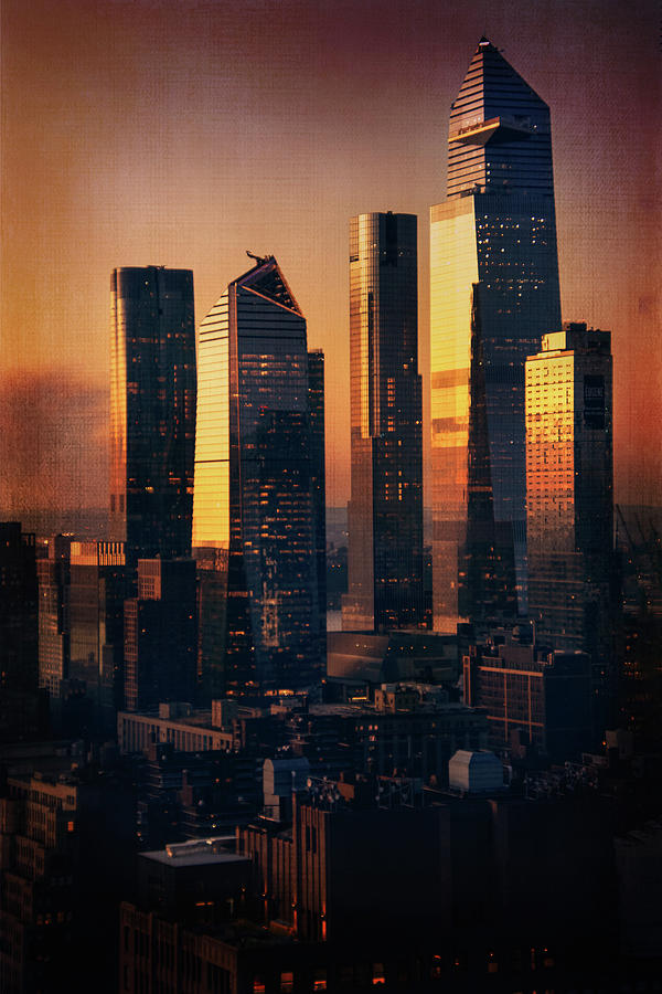 New York Sunset Digital Art by Terry Davis
