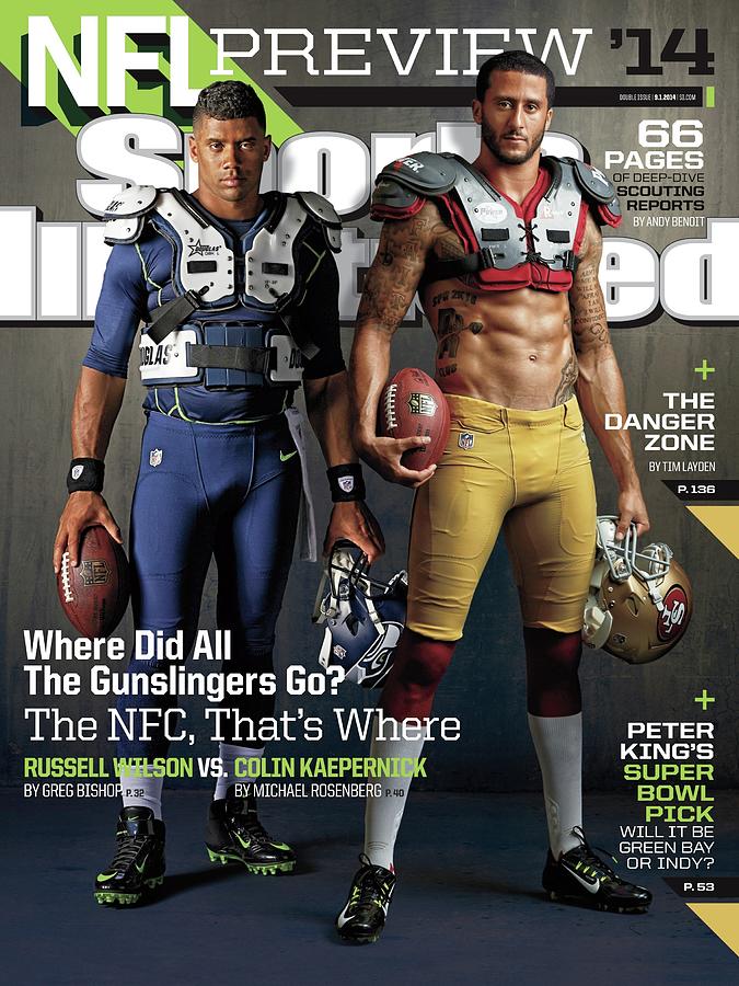 Nfc Gunslingers 2014 Nfl Football Preview Issue Sports Illustrated Cover Photograph by Sports Illustrated