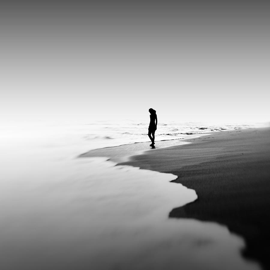 Black And White Photograph - Nglangu by Ajie Alrasyid