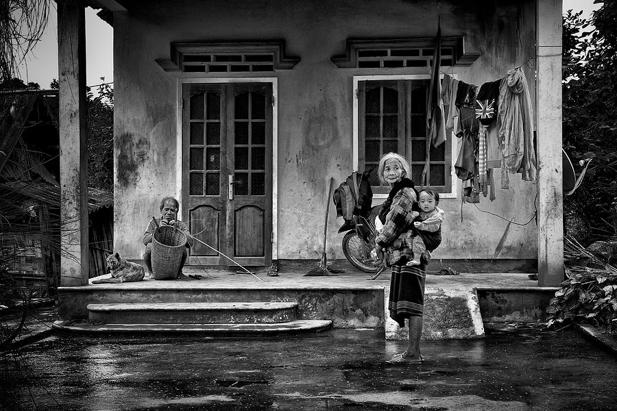 Black And White Photograph - Nham Village... by John Moulds