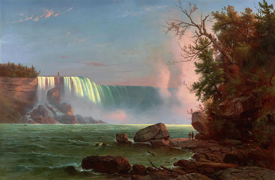 Niagara Falls, 1855 Painting by Regis Francois Gignoux - Fine Art America