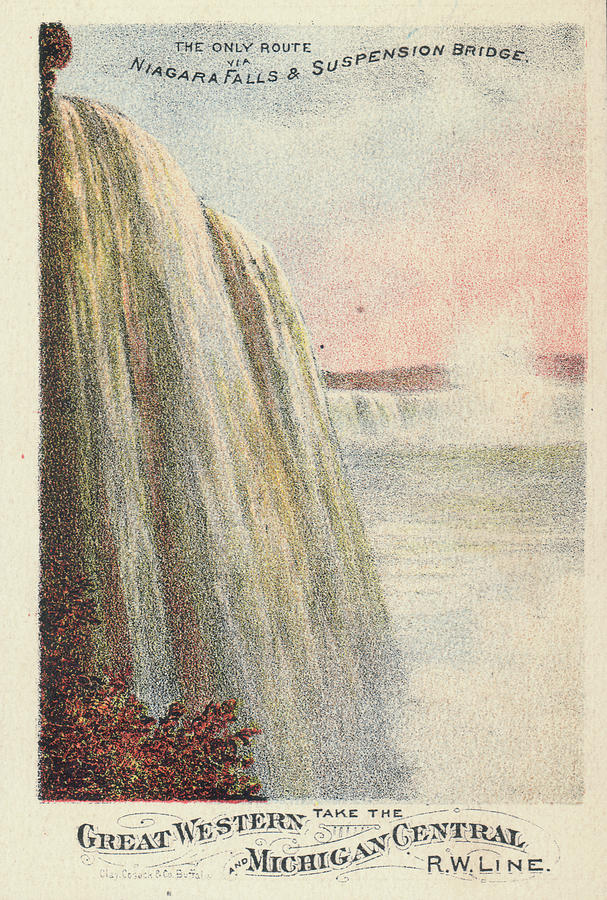 Niagara Falls And Suspension Bridge Photograph by Archive Photos