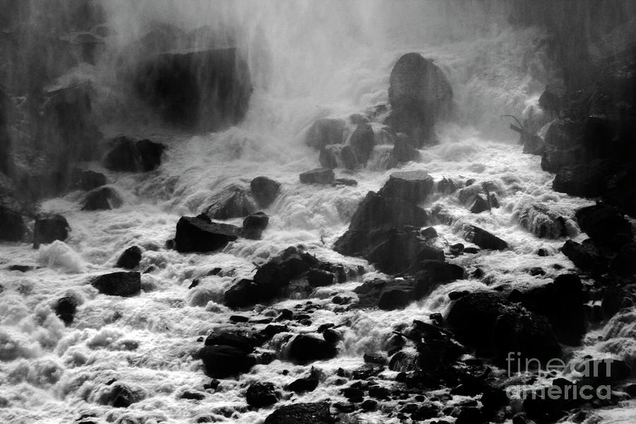 Niagara Falls - Black and White Photograph by Doc Braham