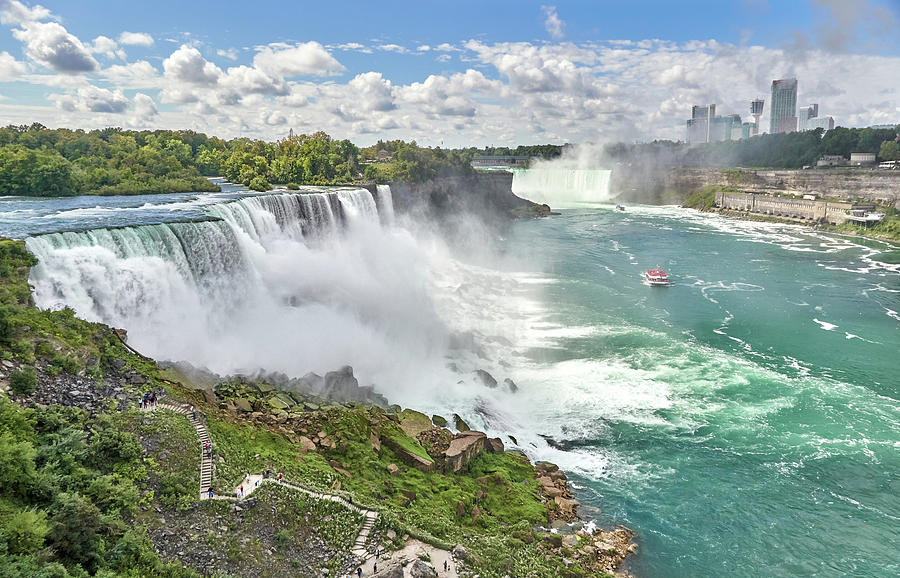 Niagara Falls from the Observation Tower Photograph by Jim Hughes