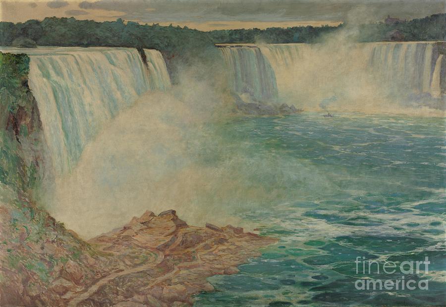 Niagara Falls Drawing by Heritage Images