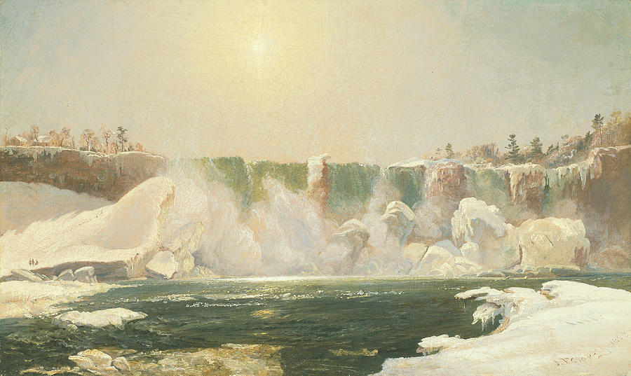 Niagara Falls in Winter Painting by Jasper Francis Cropsey