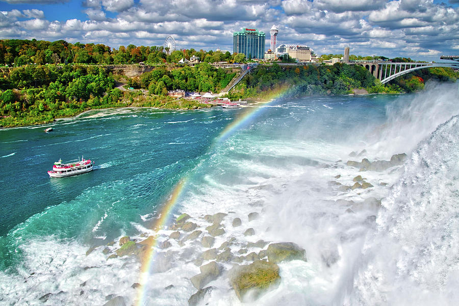Niagara Falls Rainbow Photograph by Lynn Bauer