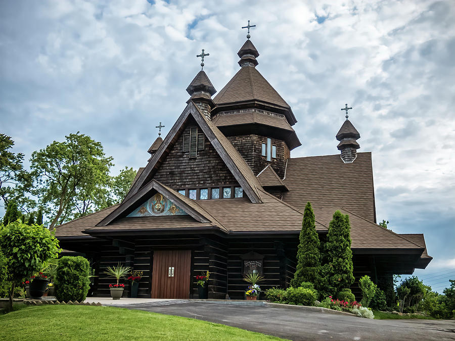Niagara Falls Ukrainian Catholic Church - Driveway View Photograph by Leslie Montgomery