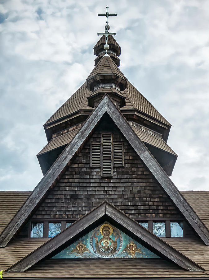 Niagara Falls Ukrainian Catholic Church - Predominant Spires Photograph by Leslie Montgomery