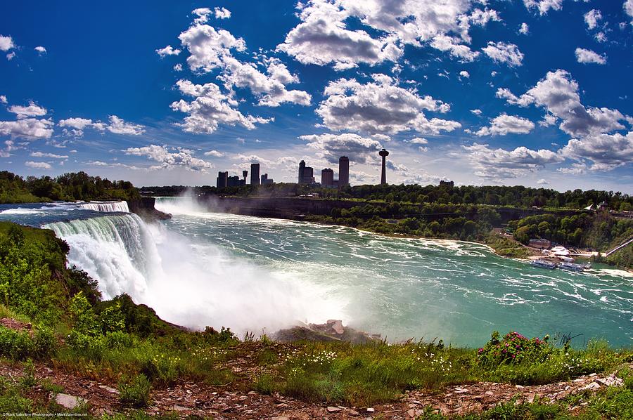 Niagara Falls - USA to Canada Photograph by Mark Valentine