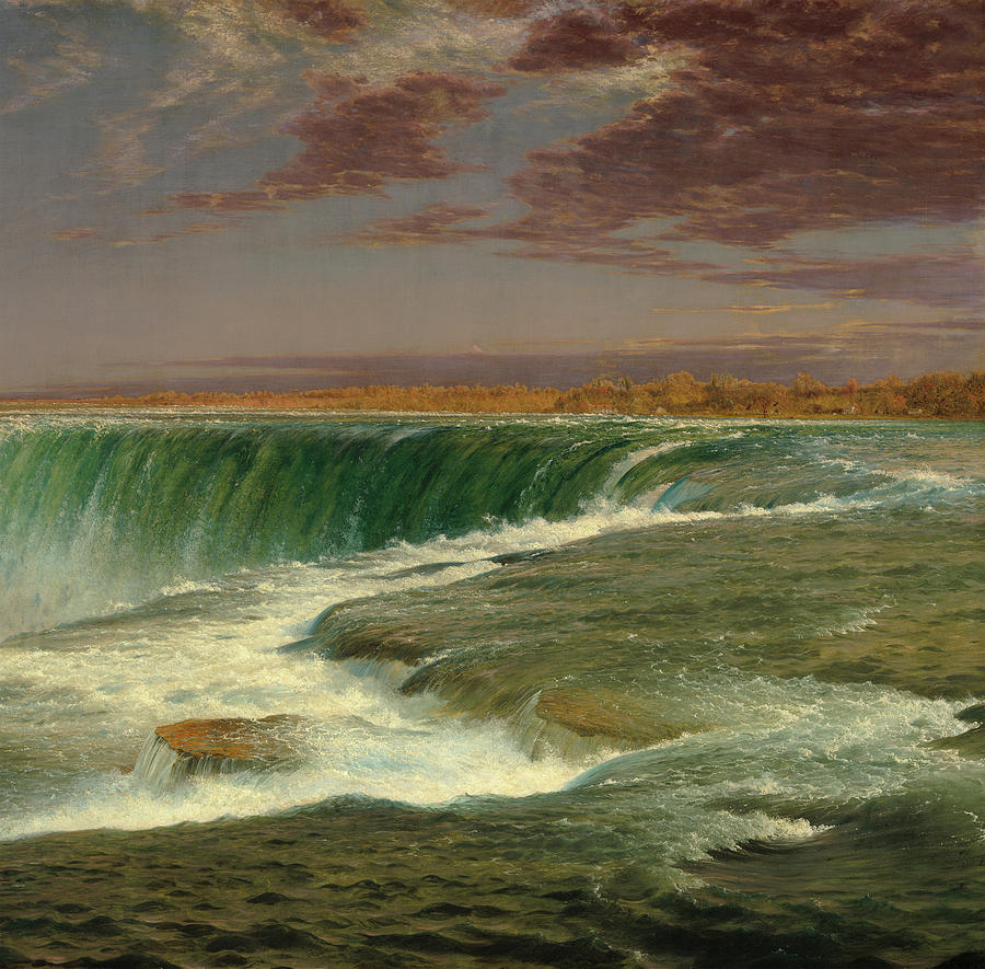 Niagara, Horseshoe Falls, 1875 Painting By Frederic Edwin Church - Pixels