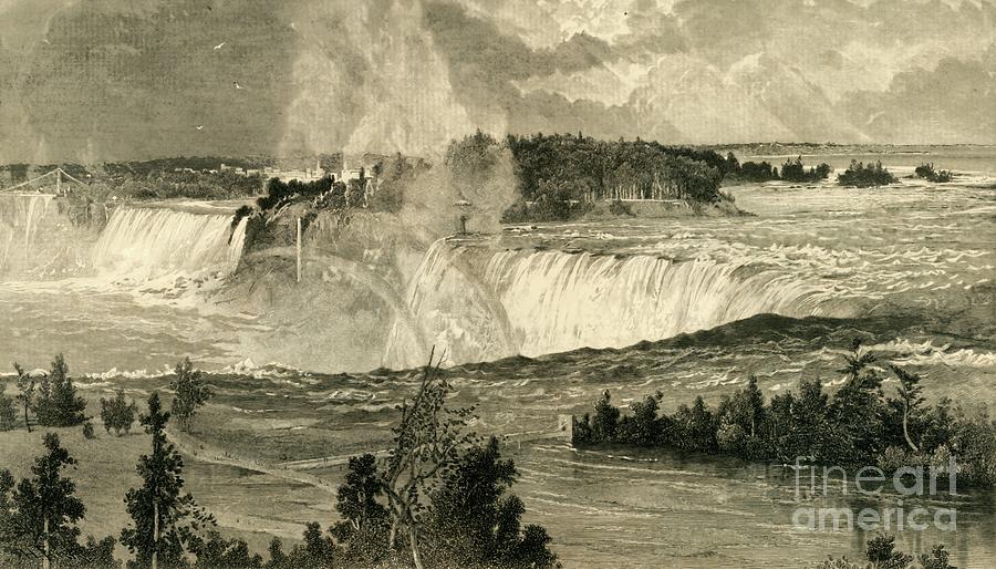 Niagara Drawing by Print Collector