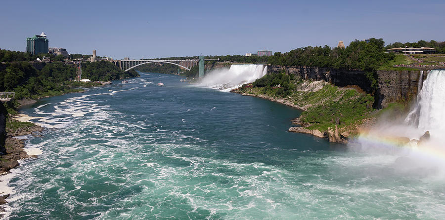 Waterfall Photograph - Niagara River and Falls by Teresa Mucha