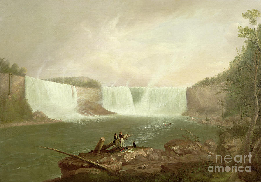 Niagara: The American Falls, C.1821 Painting by Alvan Fisher - Fine Art ...