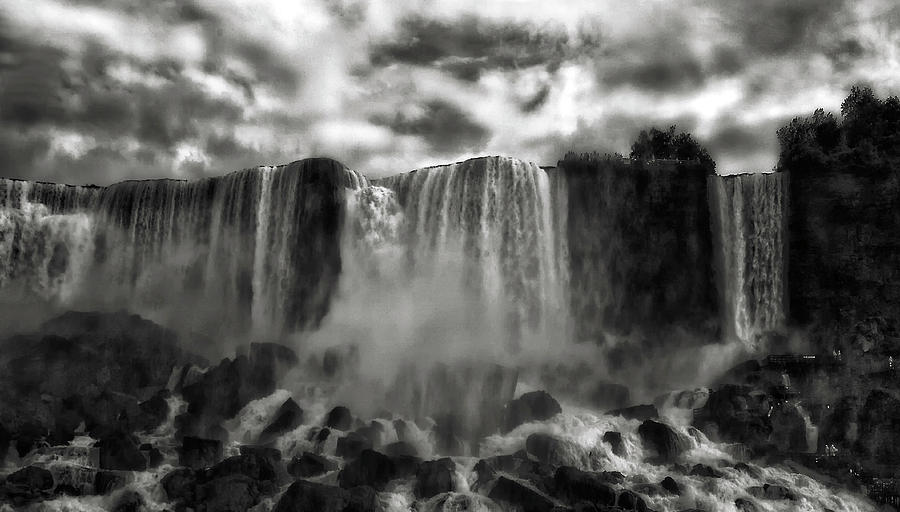 Landscape Photograph - Niagaras Cave Of The Winds by Yvette Depaepe