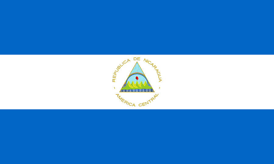 Nicaragua Painting by Flags