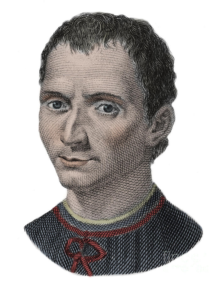 Portrait Drawing - Niccolo Machiavelli, Italian Politician And Philosopher by Unknown