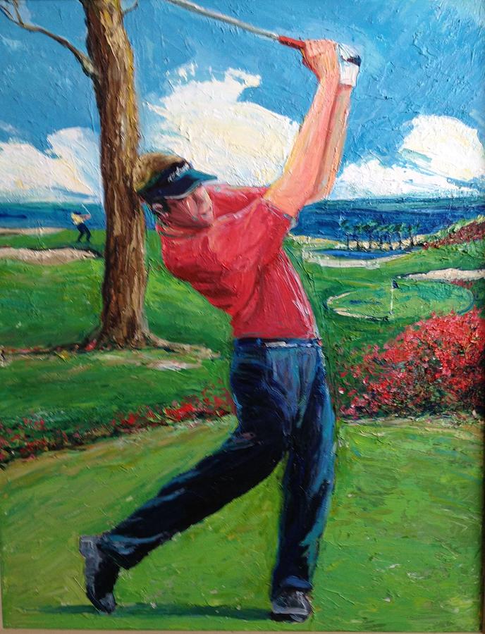 Nice Follow Through Painting by James Scrivano | Fine Art America