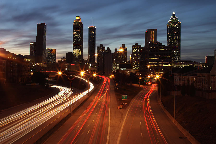 Nice Night In Atlanta Photograph by By Aj Brustein