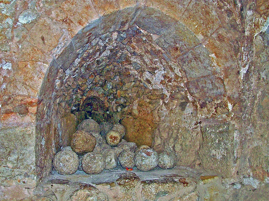 Jordan Photograph - Niche in Wall for Holding Catapult Fodder in Ajlun Castle, Jorda by Ruth Hager