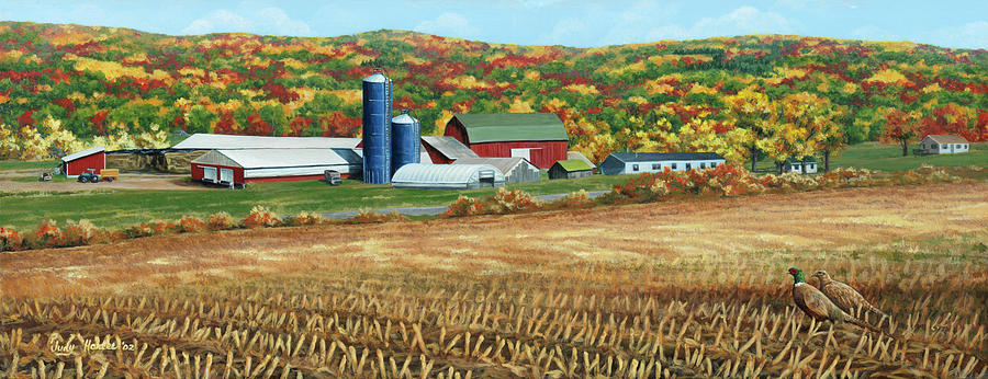 Landscape Painting - Nichols Farm by Judith Hartke