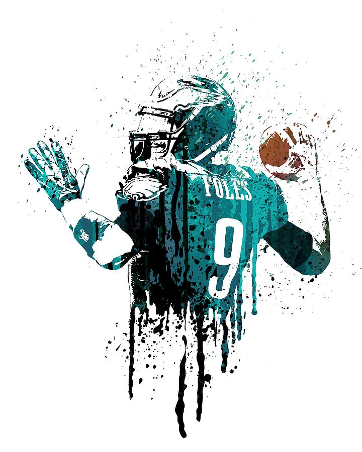 Nick Foles Painting by Art Popop