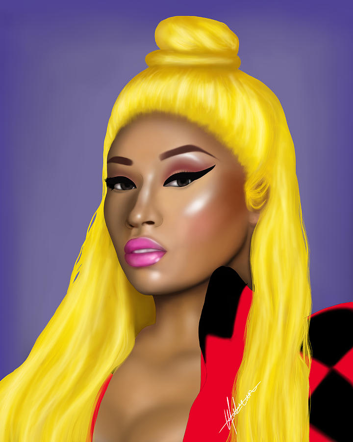 Nicki Minaj Digital Art by Ufuk Uzun - Fine Art America
