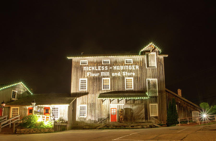 Nickless Mill At Night Photograph