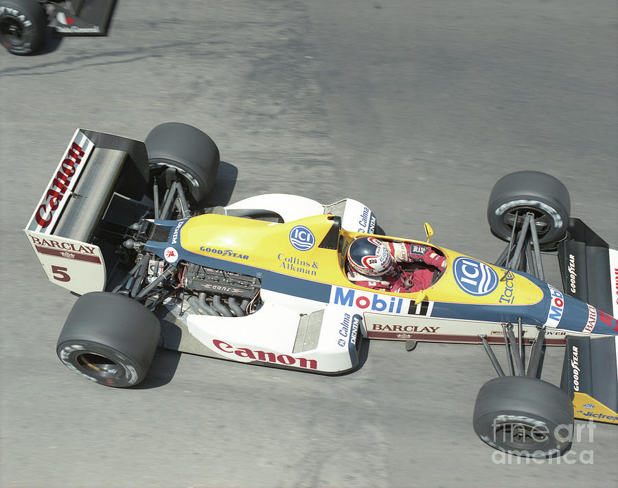 Nigel Mansell. 1988 Detroit Grand Prix Photograph by Oleg Konin