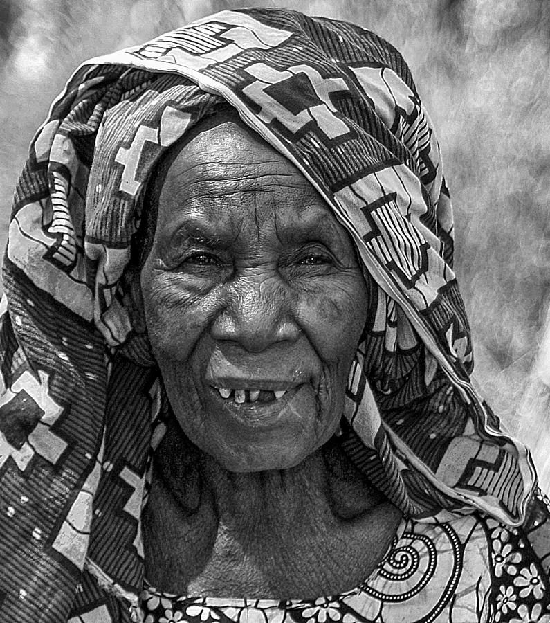 Nigerian Old Woman Photograph by Mallal Moshe - Fine Art America