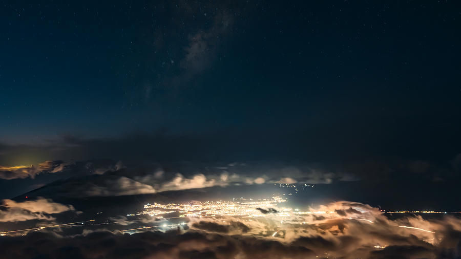 Night Above Clouds Photograph by Can Pu