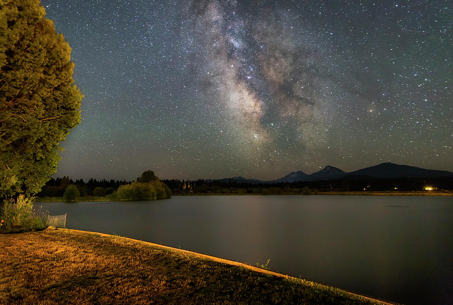 Night at Black Butte Ranch Photograph by Cat Connor