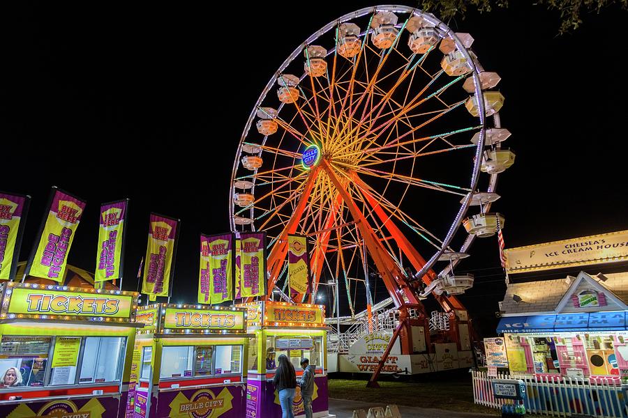 Night At The Manatee County Fair Photograph by James Schwabel - Fine ...