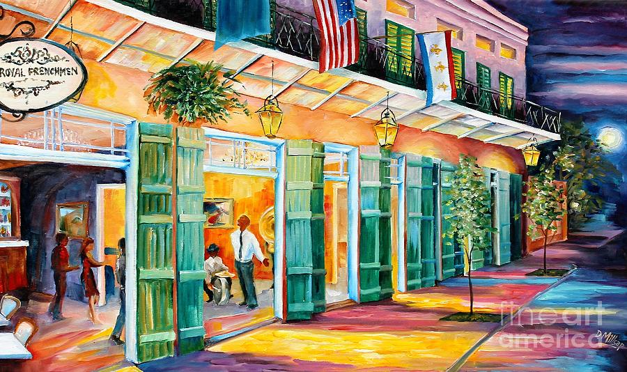 Night at the Royal Frenchmen Painting by Diane Millsap