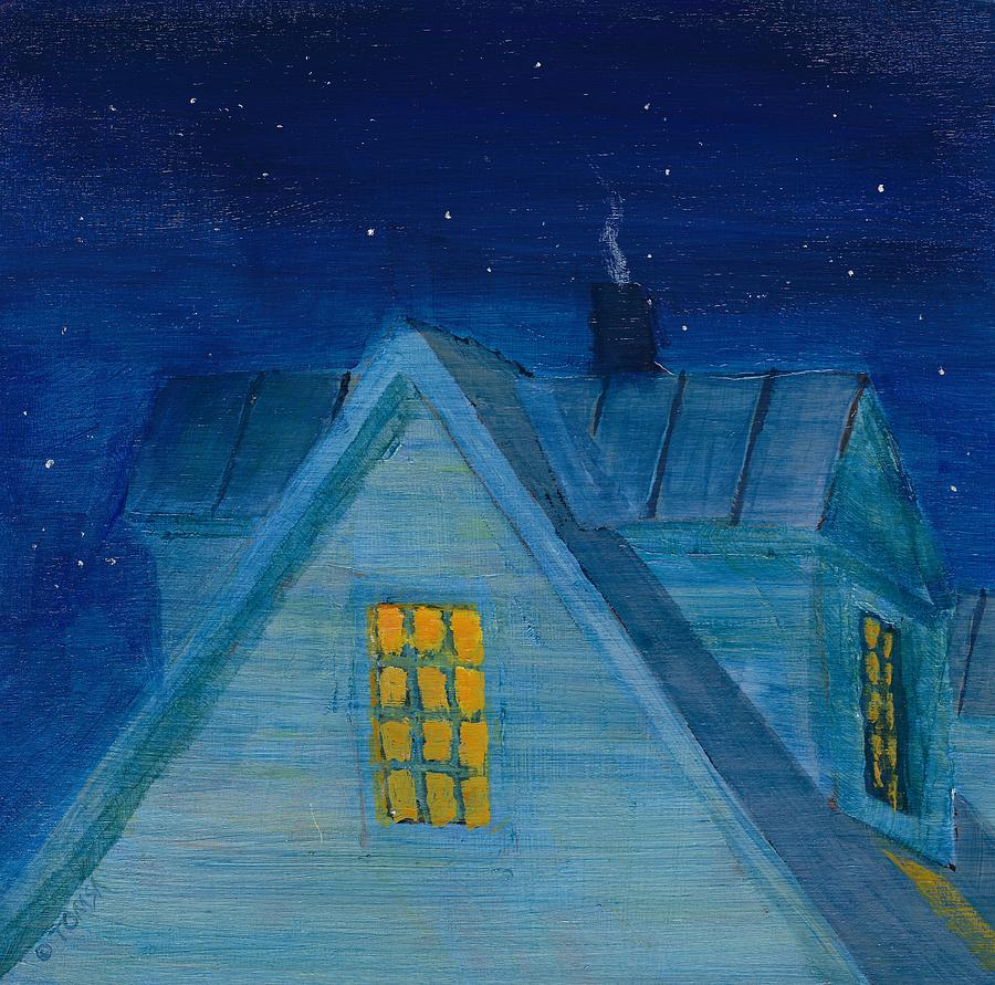 Night Painting by Bill Tomsa