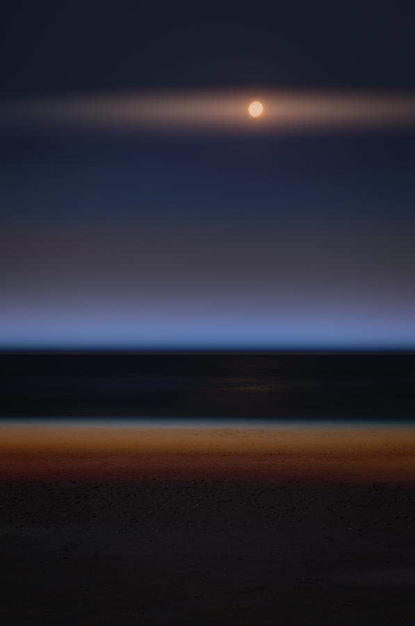Moon Photograph - Night Calmness by Andrii Maykovskyi