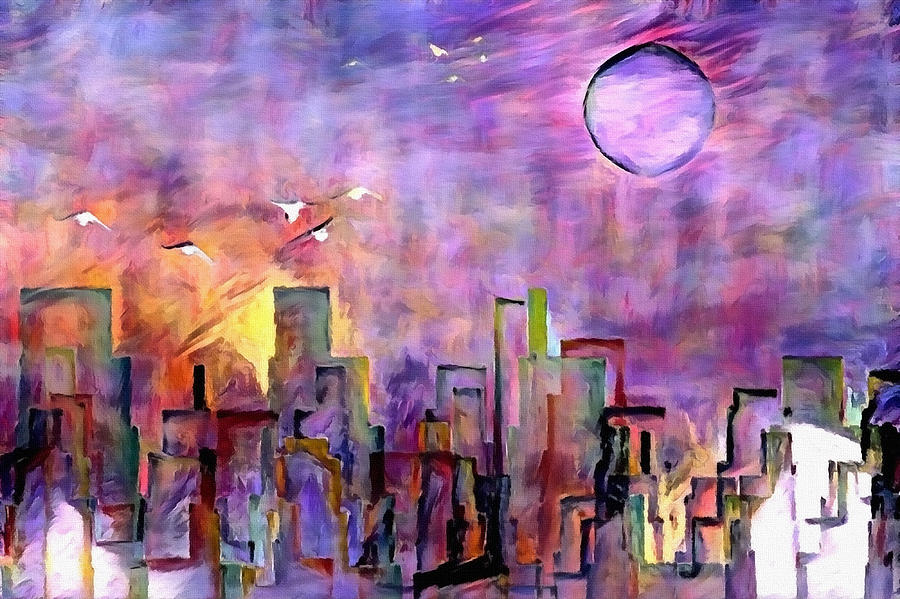 Night City Colors Digital Art