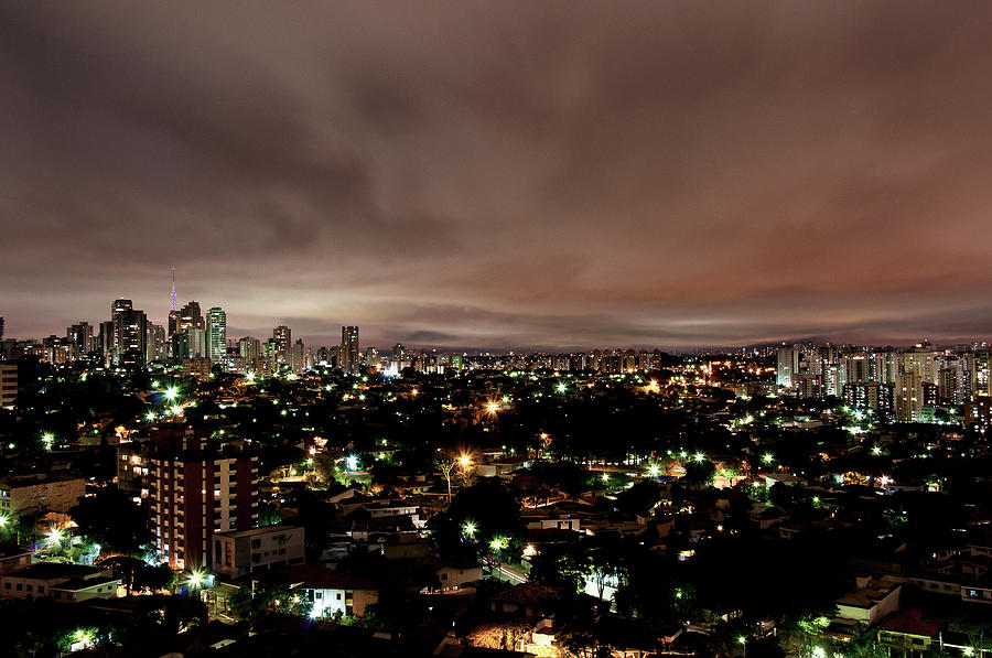 Night Cityscape Photograph by People Are Strange By Patricia Kroger